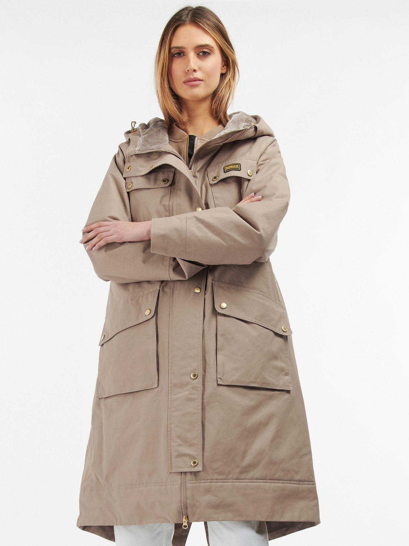 ladies long waterproof raincoat