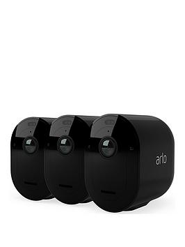 Product photograph of Arlo Pro4 Wireless Outdoor Home Security Camera System Cctv Vmc4350b from very.co.uk