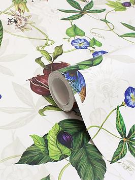 Product photograph of Paoletti Figaro Digitally Printed Floral Wallpaper from very.co.uk