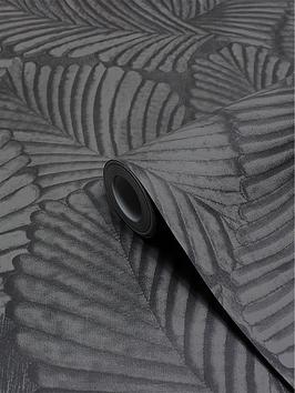 Product photograph of Paoletti Palmeria Botanical Vinyl Wallpaper from very.co.uk