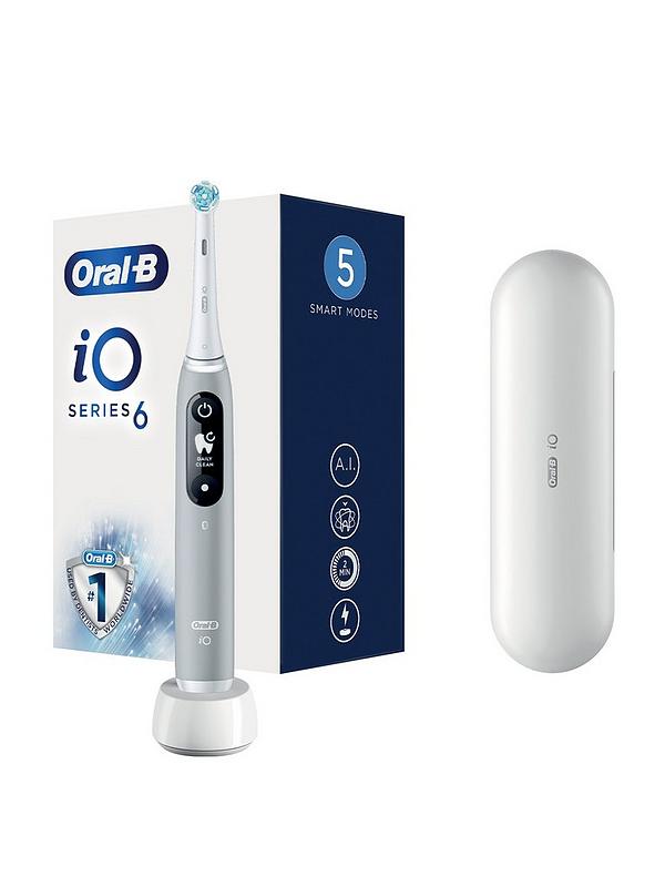 Image 1 of 5 of Oral-B iO6&nbsp;Ultimate Clean Electric Toothbrush -&nbsp;Grey Opal&nbsp;
