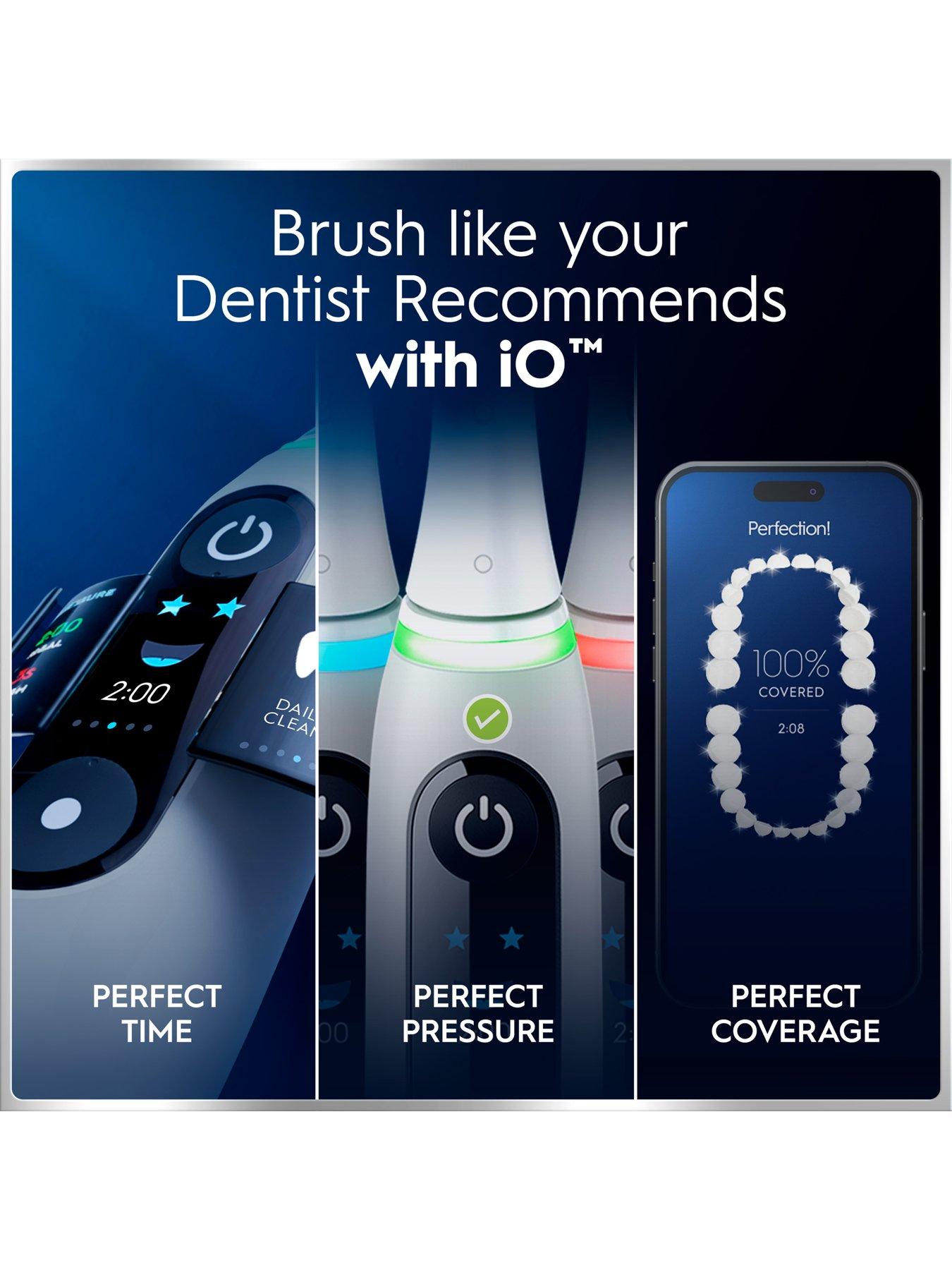Image 6 of 8 of Oral-B iO6 Grey Opal Electric Toothbrush + Travel Case