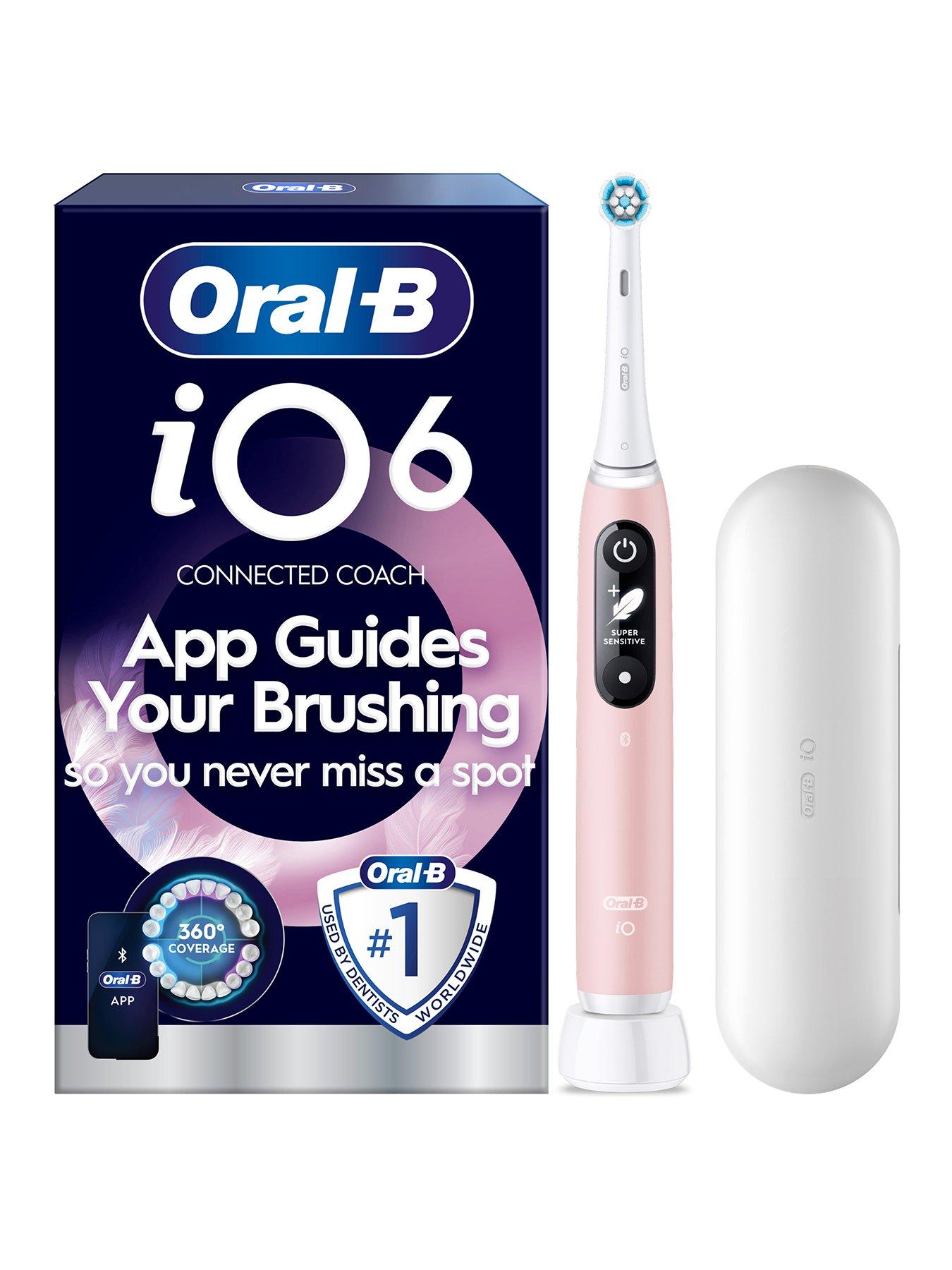Oral-B iO6 Pink Sand Electric Toothbrush + Travel Case | Very