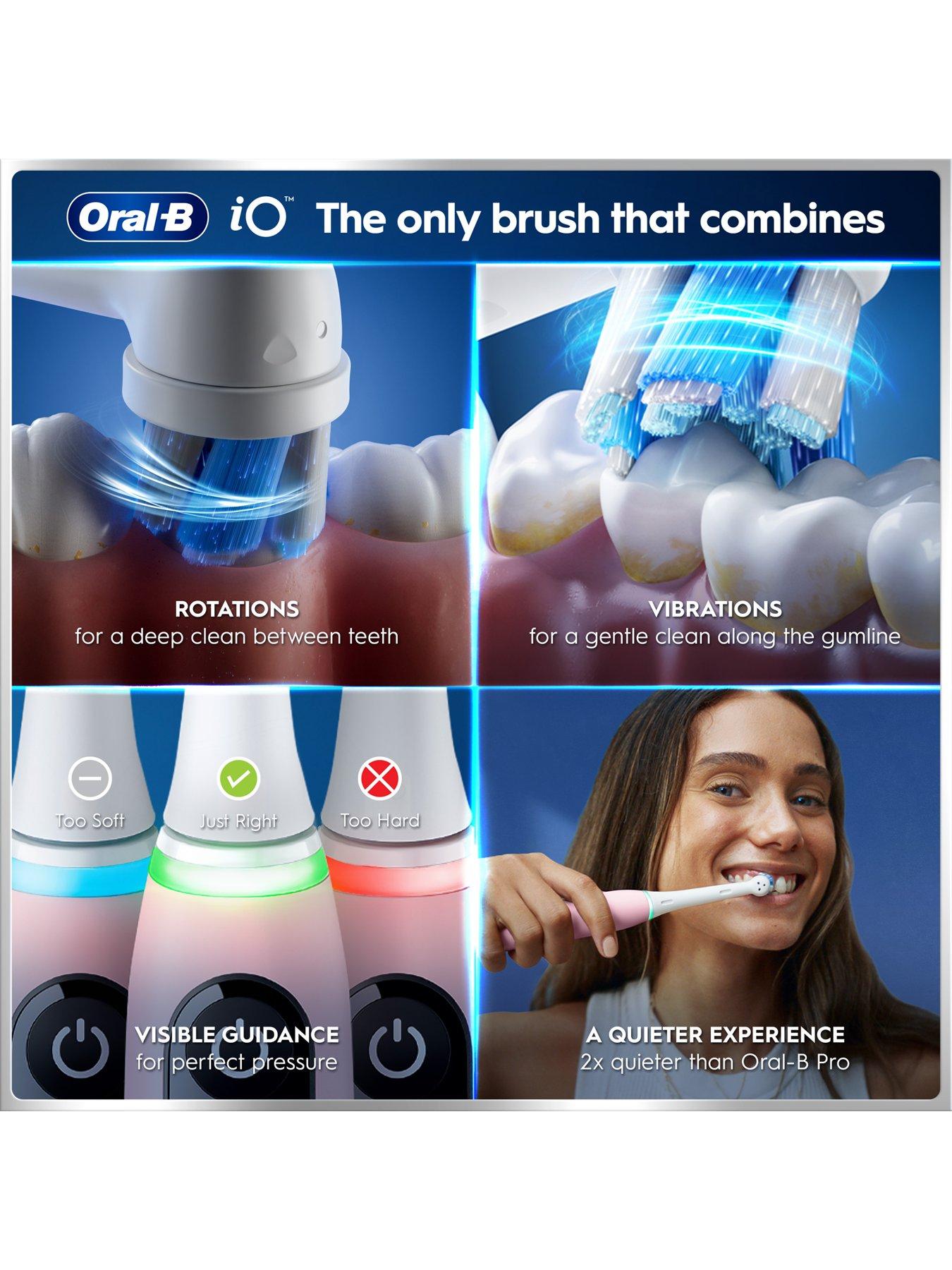 Image 4 of 7 of Oral-B iO6 Pink Sand Electric Toothbrush + Travel Case