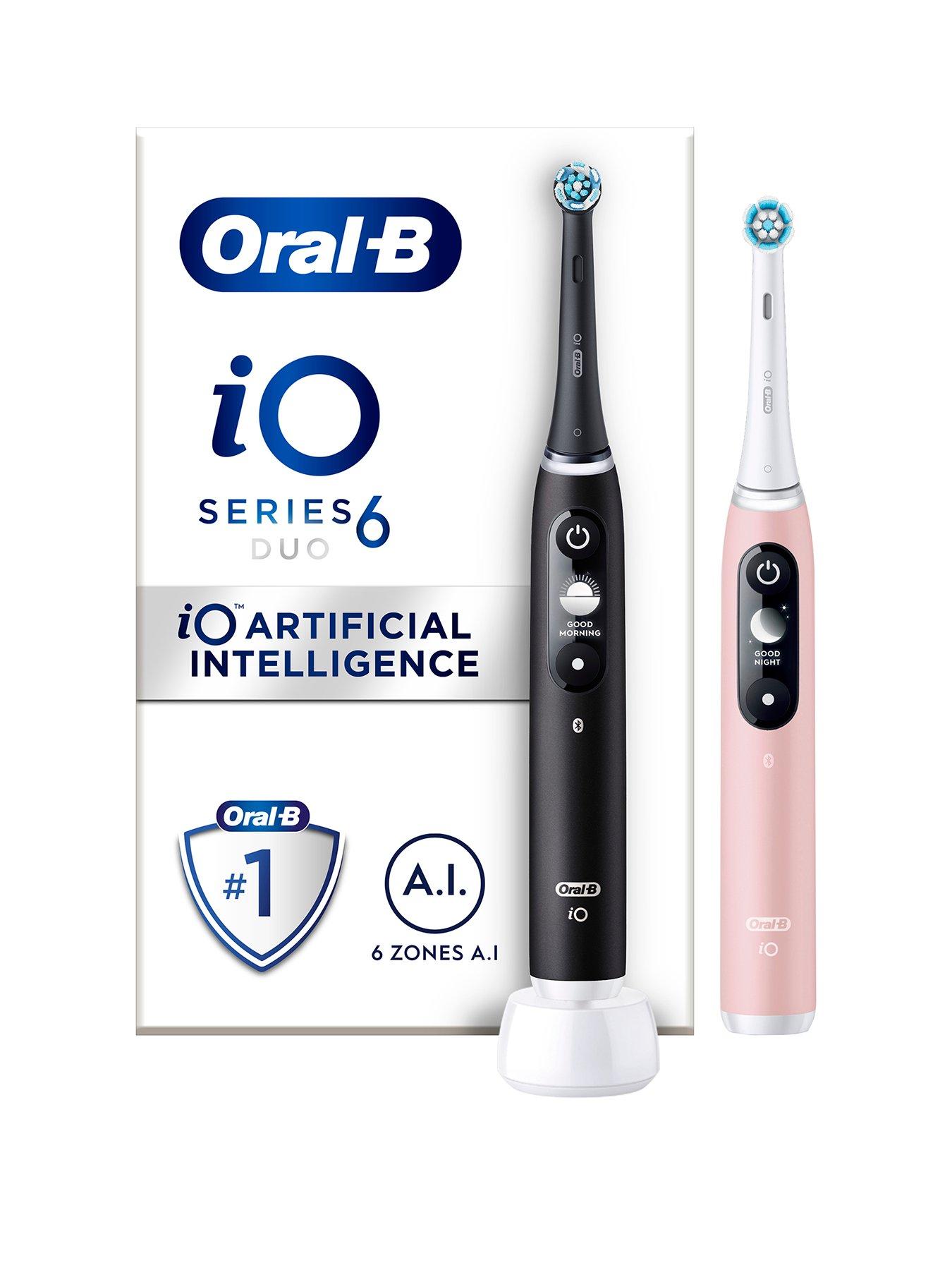 undefined iO6 Black Lava  &  Pink Sand Electric Toothbrush Duo Pack