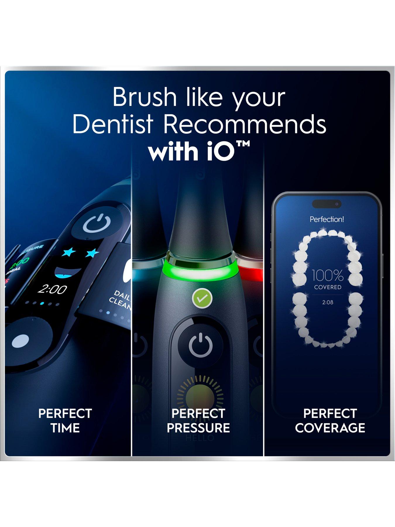 Image 3 of 7 of Oral-B iO6 Black Lava &amp; Pink Sand Electric Toothbrush Duo Pack
