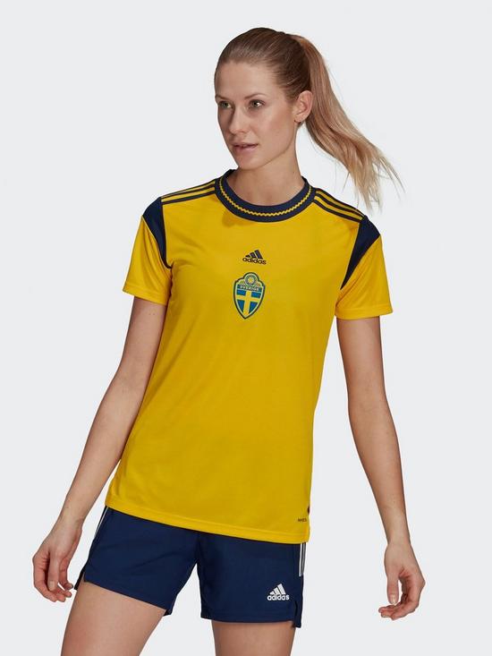 front image of adidas-sweden-2122-home-jersey