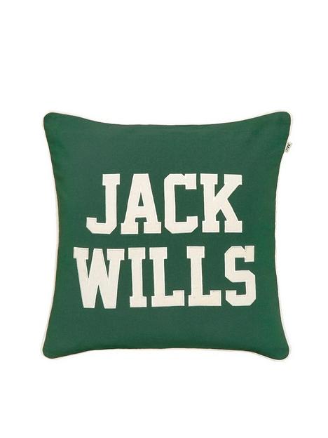 jack-wills-varsity-logo-cushion-green