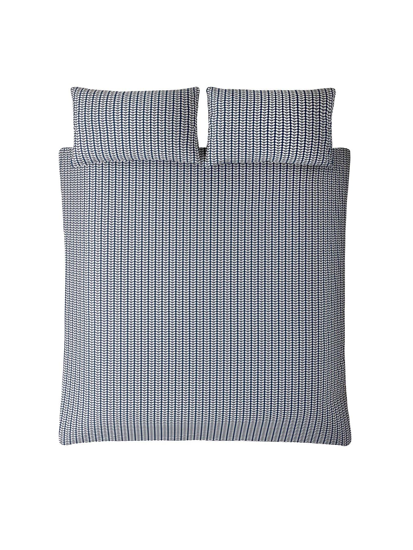 Orla Kiely Tiny Stem Duvet Cover Whale Blue very.co.uk