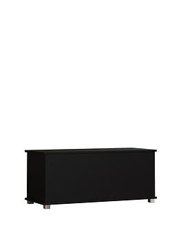 Product photograph of Vida Designs Leon Storage Ottoman - Black from very.co.uk