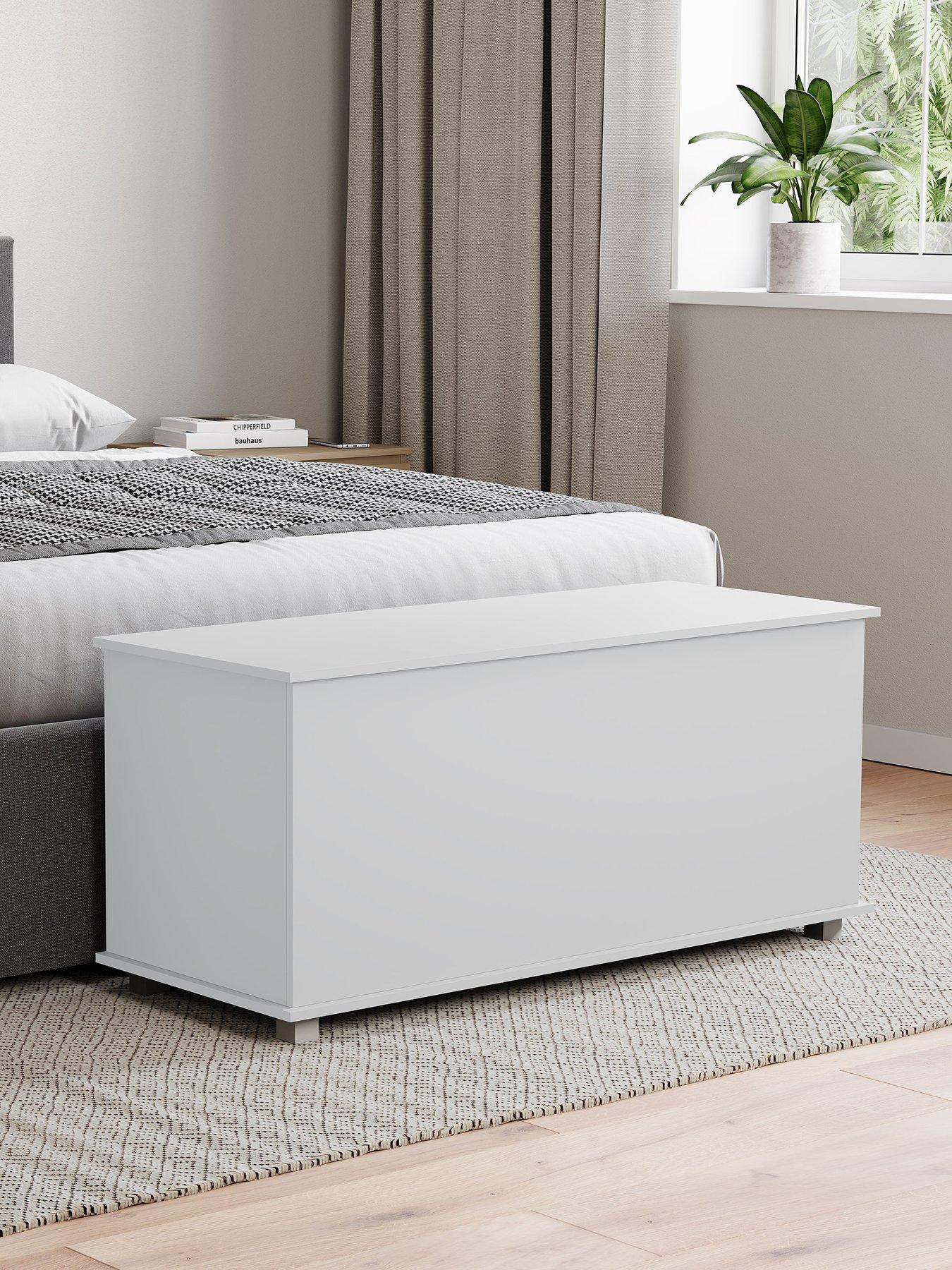 Pouf contenitore, rivestito in velluto