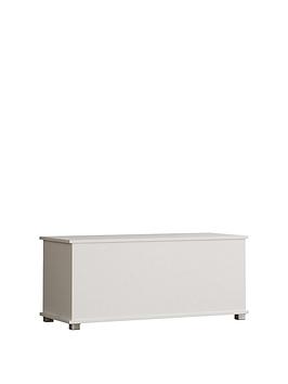 Product photograph of Vida Designs Leon Storage Ottoman - White from very.co.uk