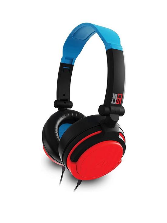 front image of stealth-c6-50-gaming-headset-for-switch-xbox-ps4ps5-pc-neon-bluered