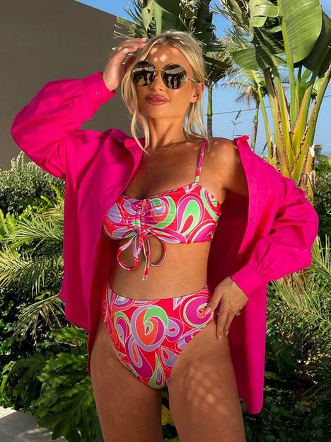 in-the-style-billie-faiers-pink-oversized-shirt
