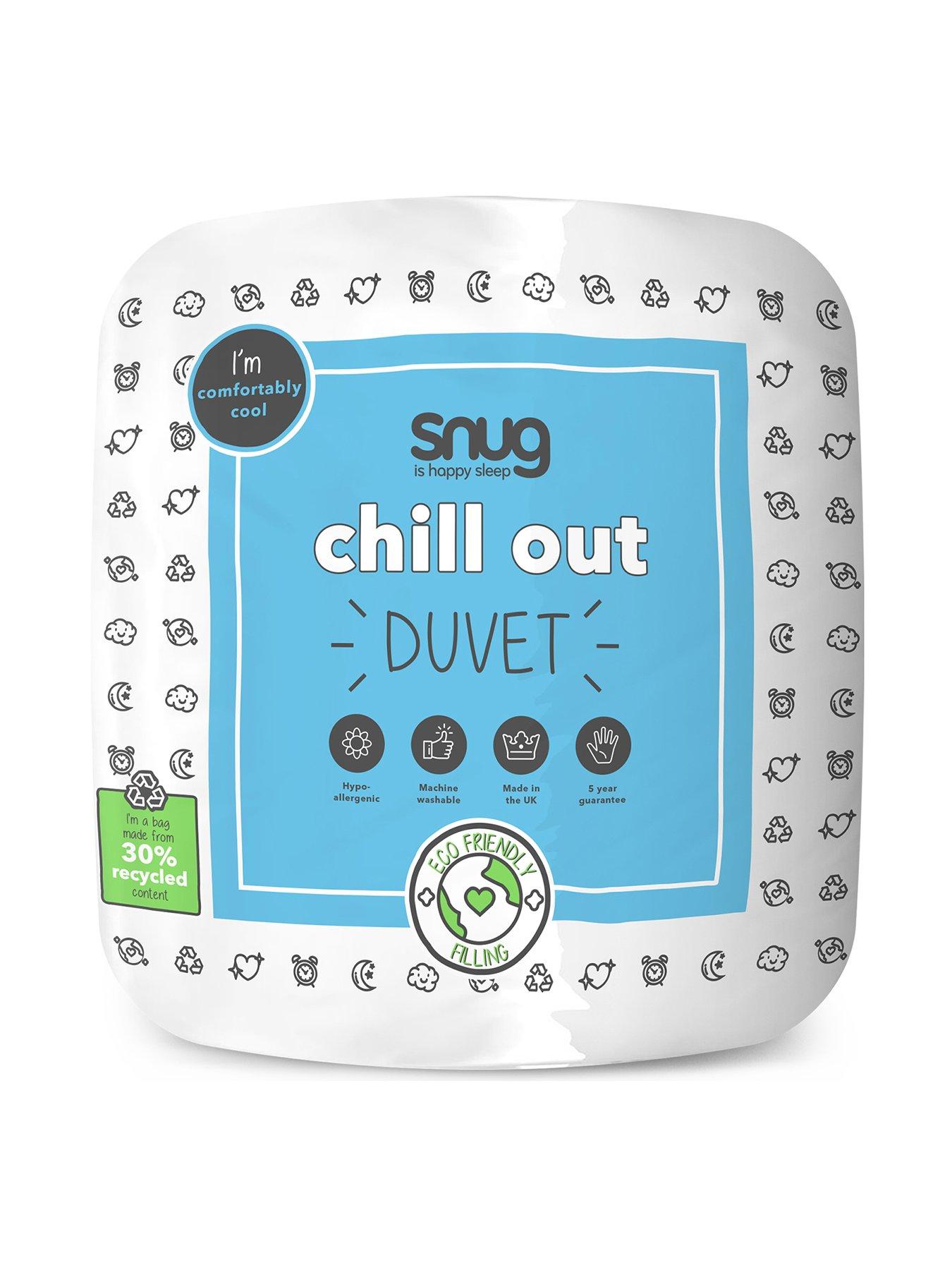 Product photograph of Snug Chill Out Duvet - 4 5 Tog King - White from very.co.uk