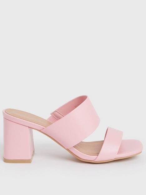 new-look-wide-fit-pale-pink-cross-strap-block-heel-mules