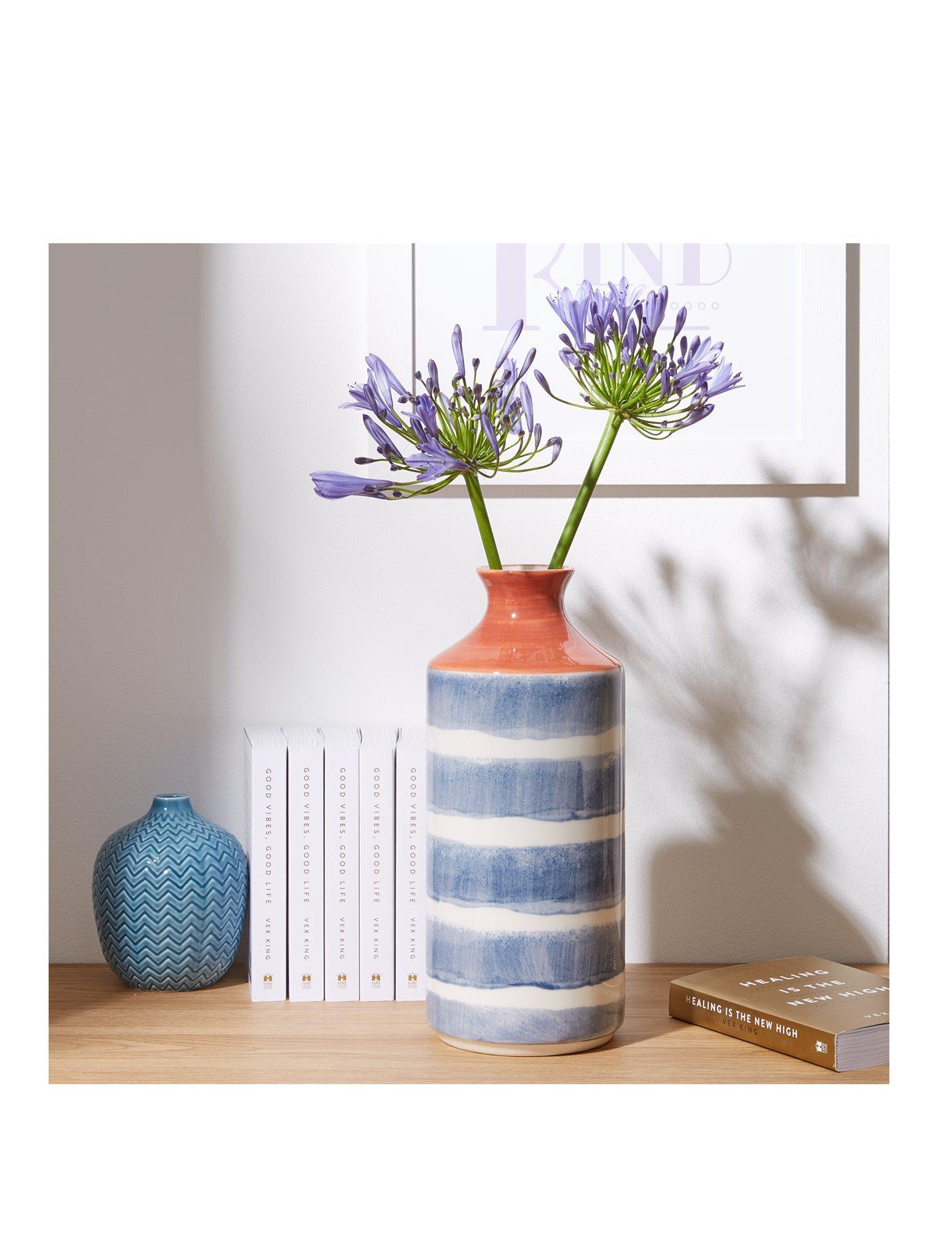 Product photograph of Selena Tall Handpainted Vase from very.co.uk