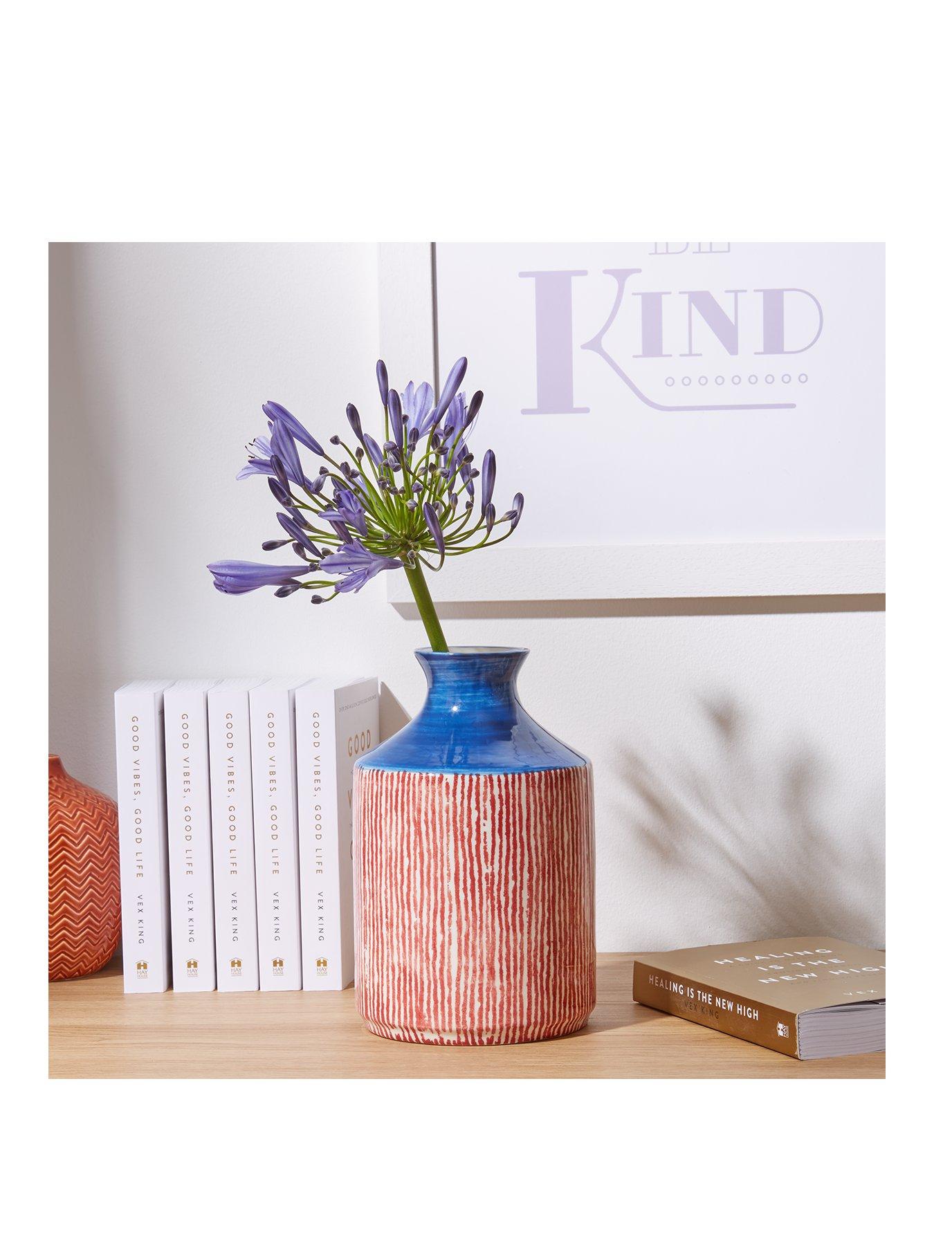 Product photograph of Selena Medium Handpainted Vase from very.co.uk