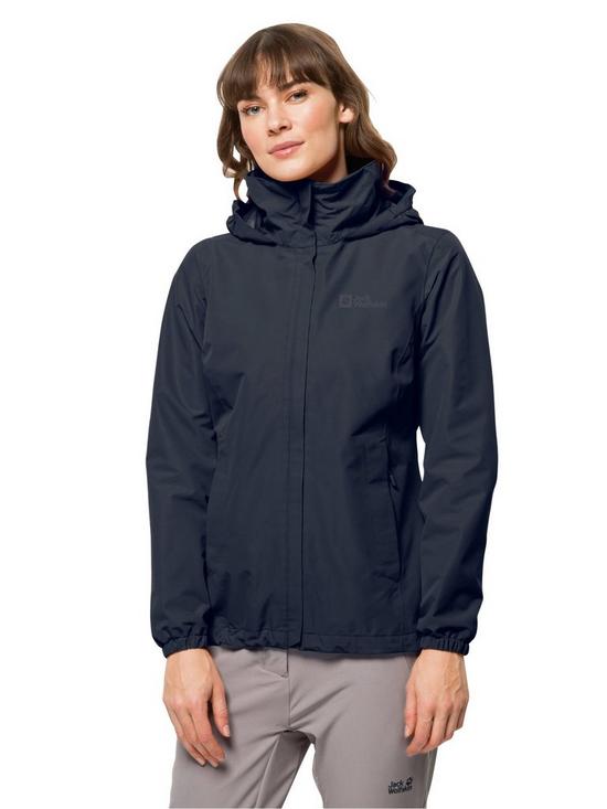 front image of jack-wolfskin-stormy-point-2l-jacket-navy