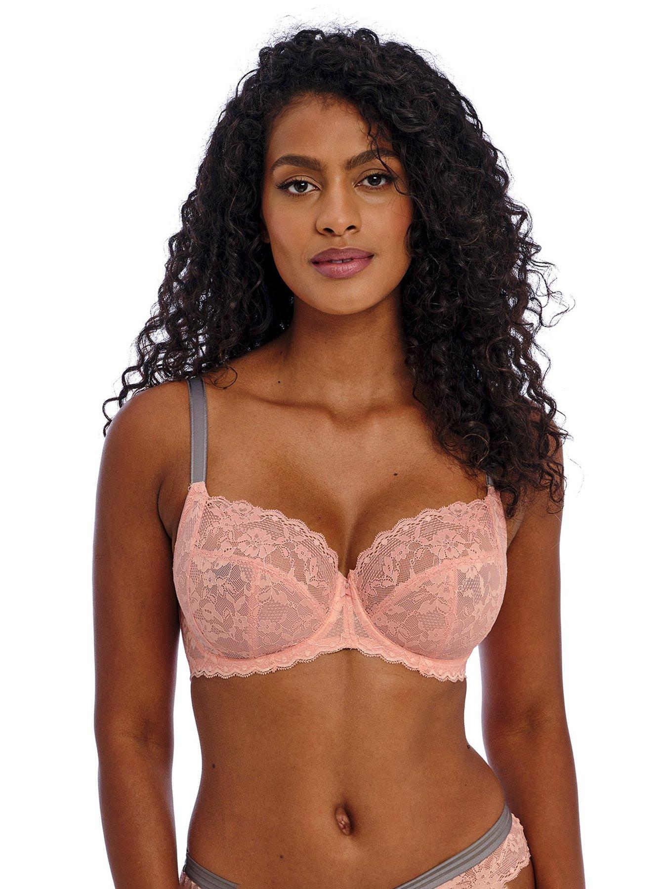 undefined Underwired Side Support Bra - Rosehip Purple