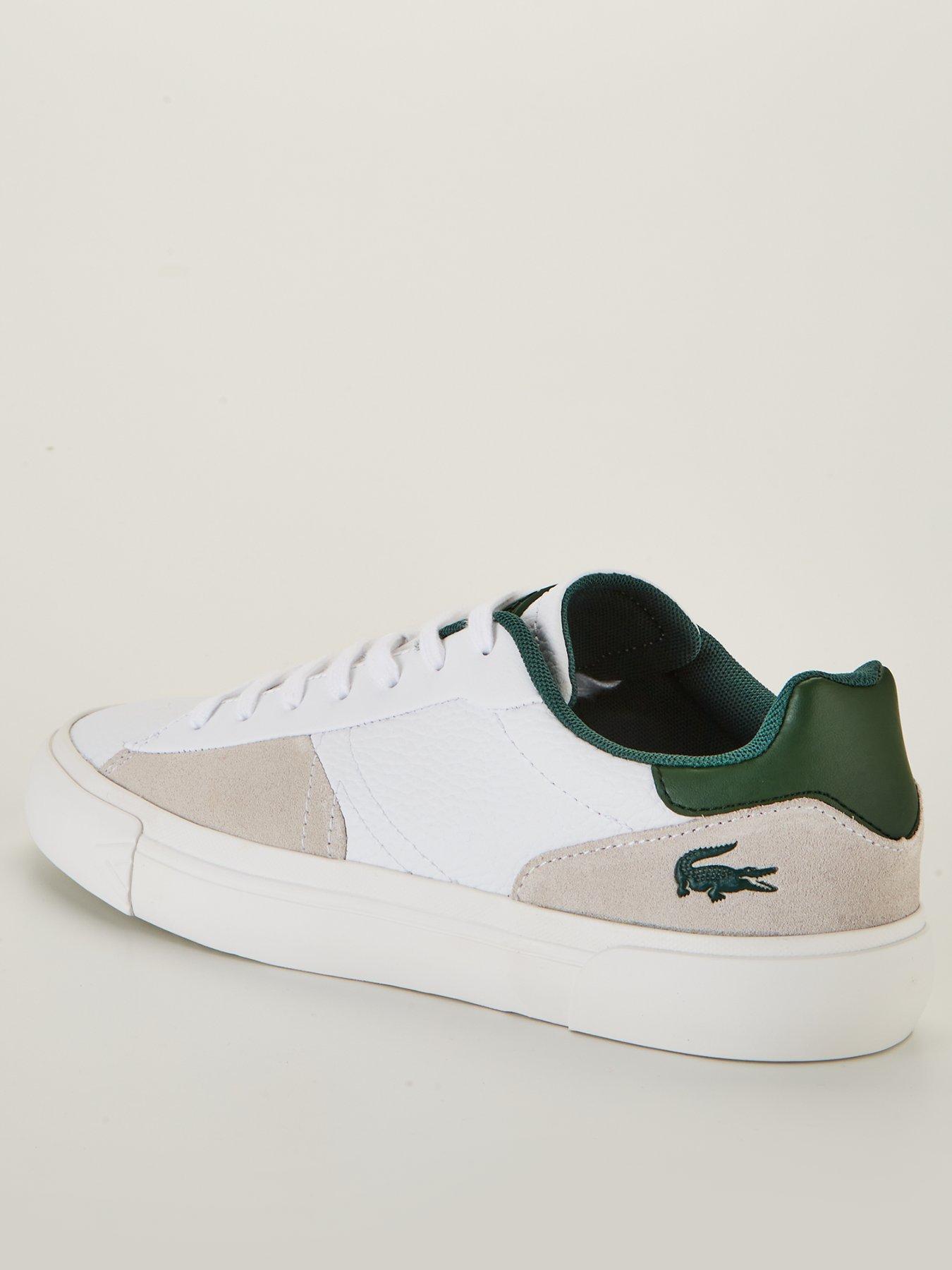 Lacoste L006 222 1 Sma Trainer White/Dark Green very.co.uk