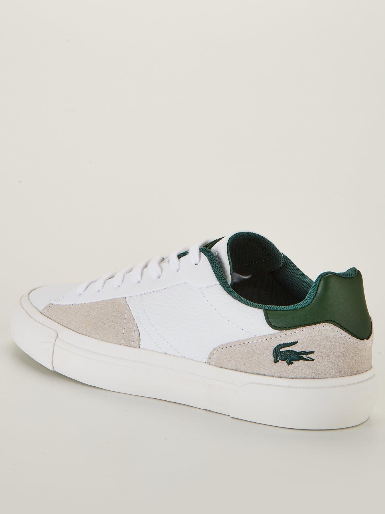 Lacoste L006 222 1 Sma Trainer - White/Dark Green | very.co.uk