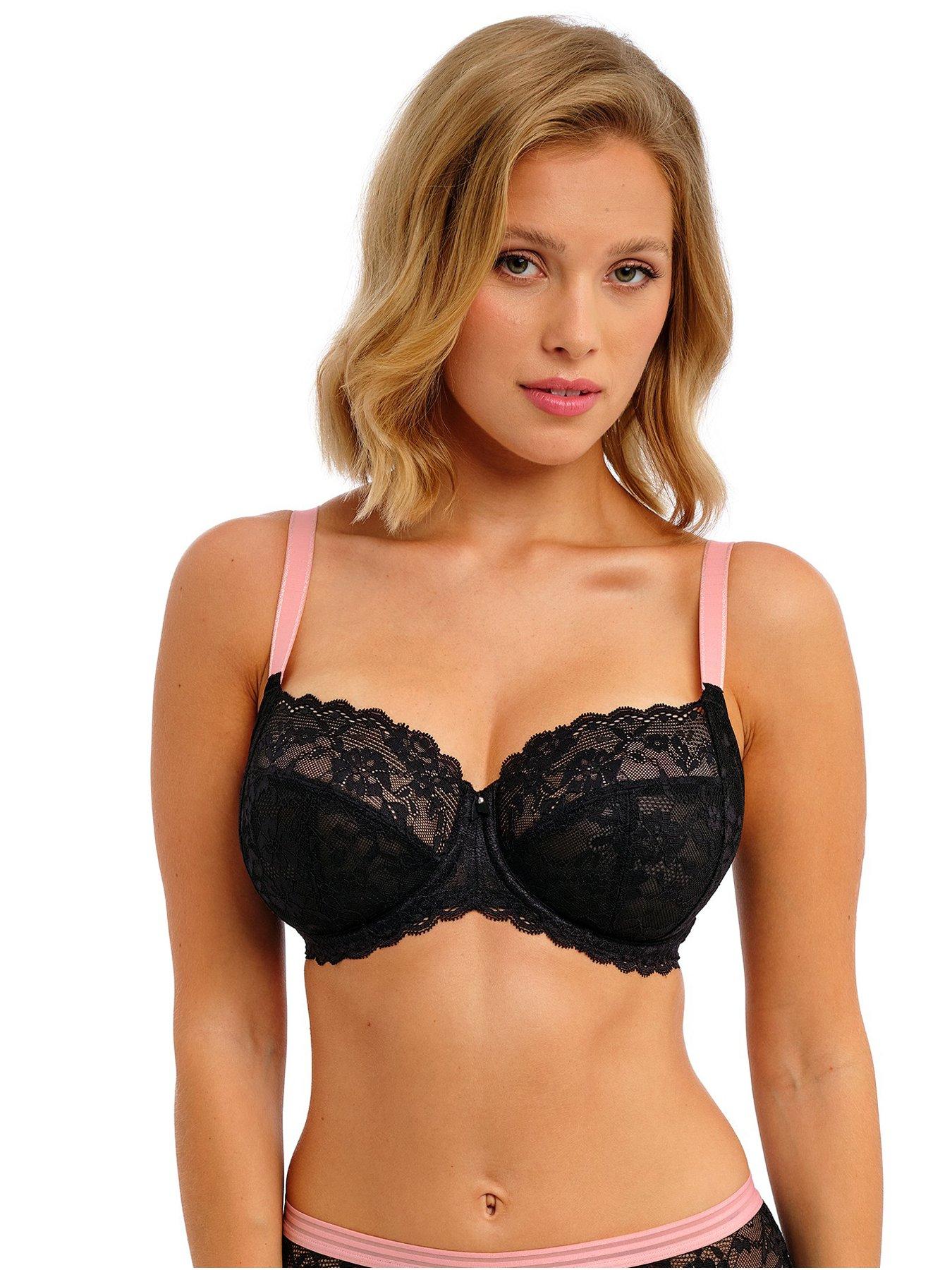 undefined Underwired Side Support Bra - Black