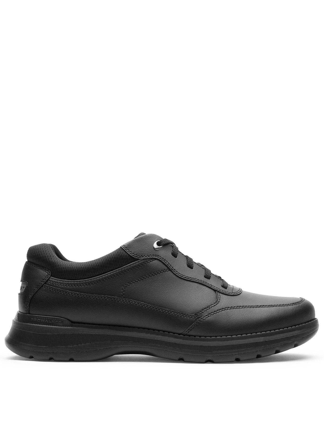 Rockport Prowalker 6000 Ubal Trainer - Black Leather | very.co.uk