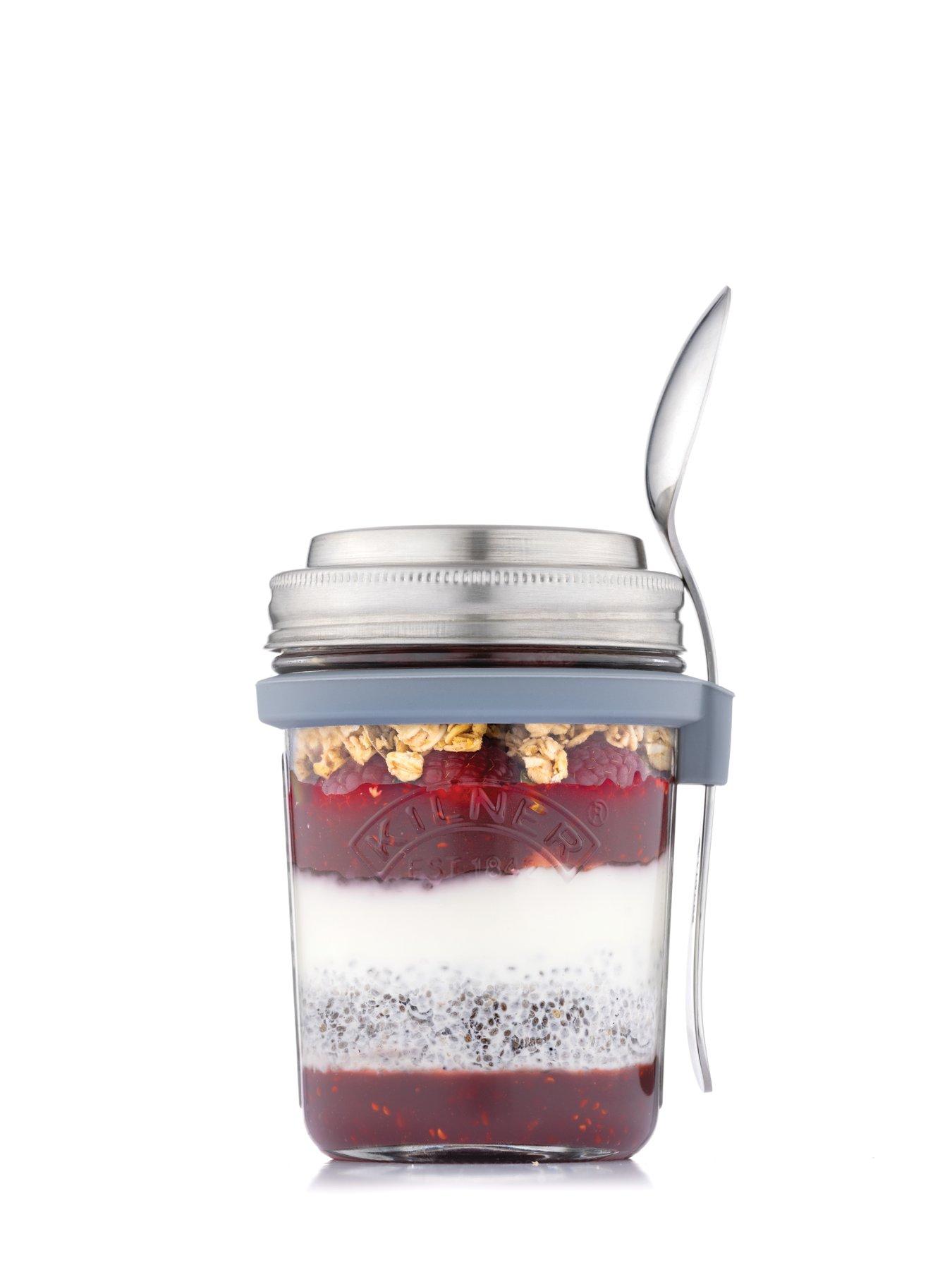 Image 4 of 6 of KILNER Set Of 2 Breakfast Jars