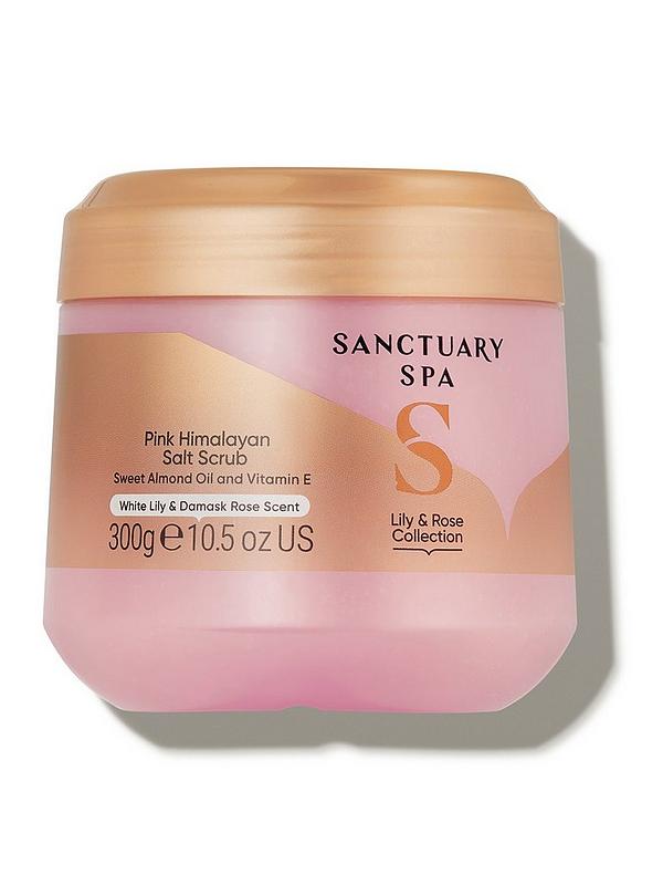 Image 1 of 4 of Sanctuary Spa Lily &amp; Rose Collection Pink Himalayan Salt Scrub 300g