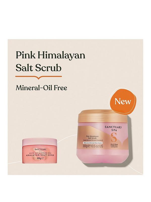 Image 2 of 4 of Sanctuary Spa Lily &amp; Rose Collection Pink Himalayan Salt Scrub 300g