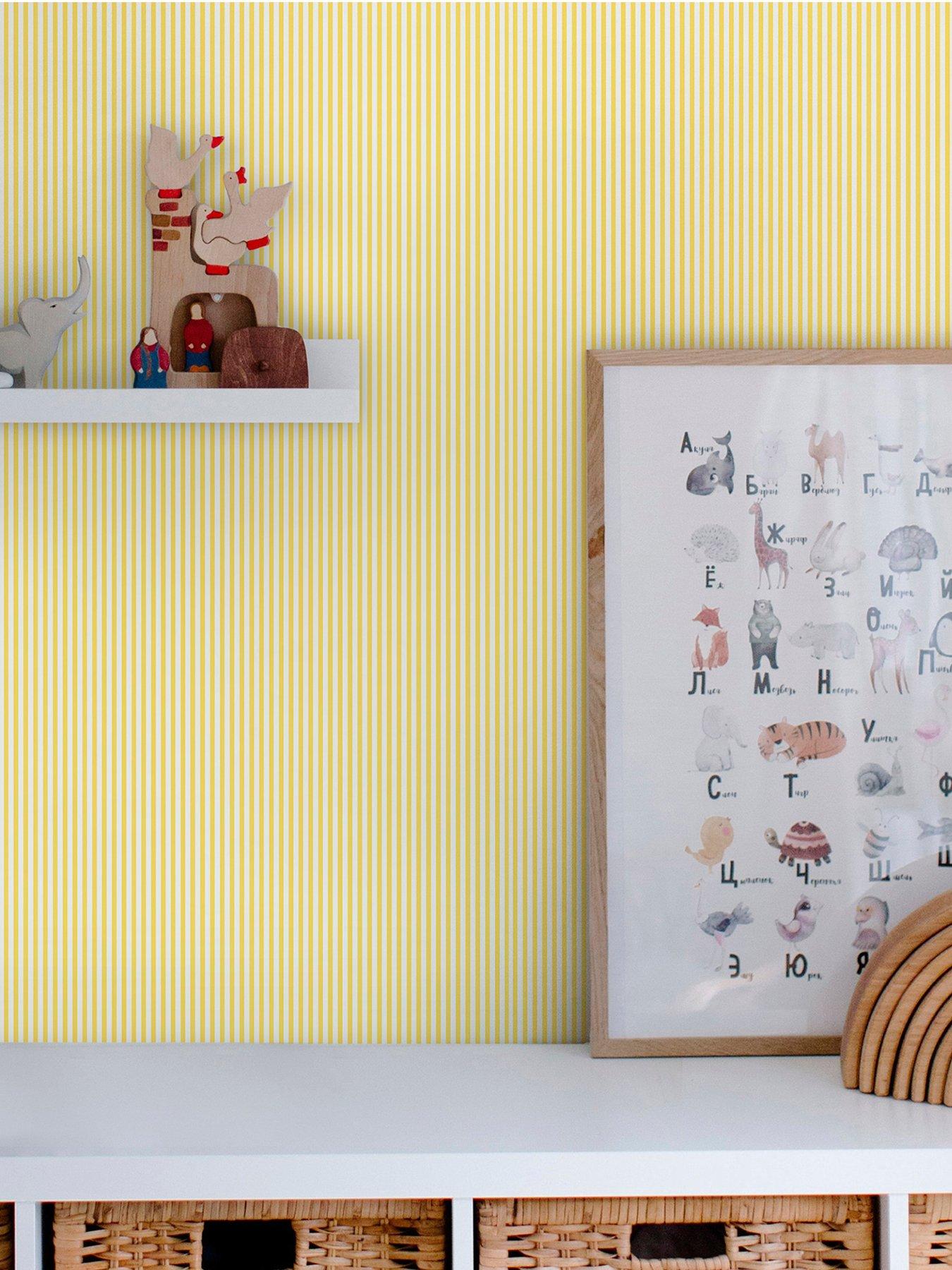 Product photograph of Joules Country Critters Ticking Stripe Wallpaper from very.co.uk