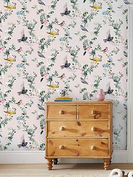Product photograph of Joules Handford Garden Birds Wallpaper from very.co.uk