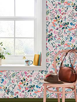 Joules Field Edge Floral Wallpaper