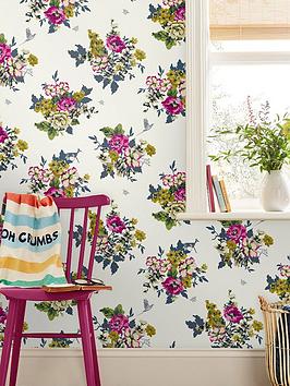 Product photograph of Joules Floral Wallpaper from very.co.uk
