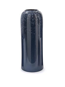 Product photograph of Dark Blue Ceramic Vase from very.co.uk