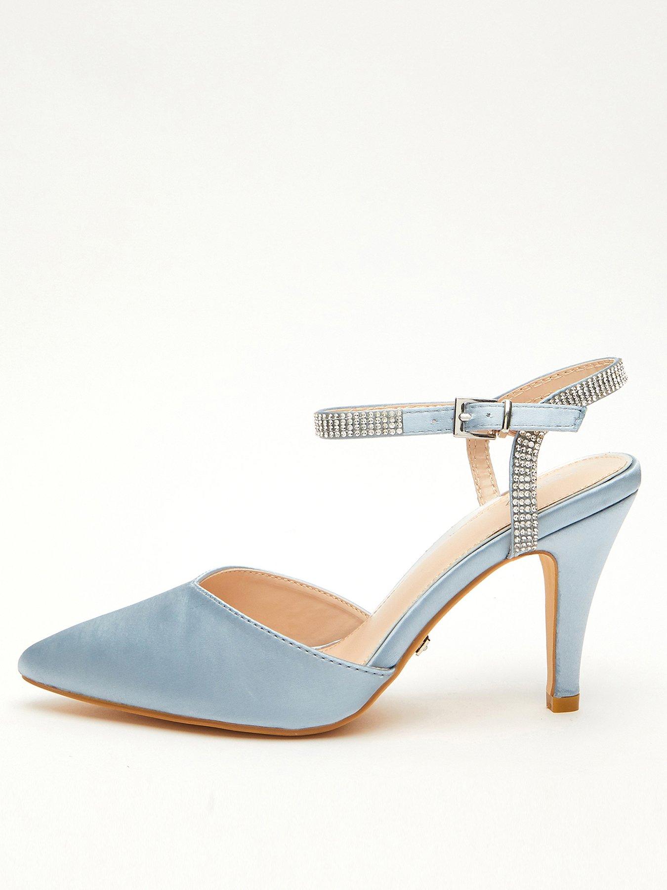 Baby blue court shoes on sale uk