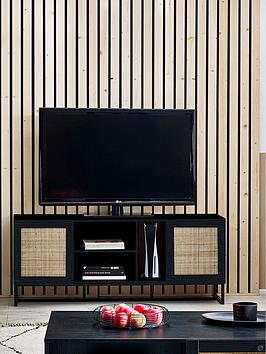 Product photograph of Julian Bowen Padstow Tv Unit - Fits Up To 55 Inch Tv - Black from very.co.uk