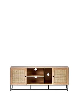 Product photograph of Julian Bowen Padstow Tv Unit - Fits Up To 55 Inch Tv - Oak from very.co.uk