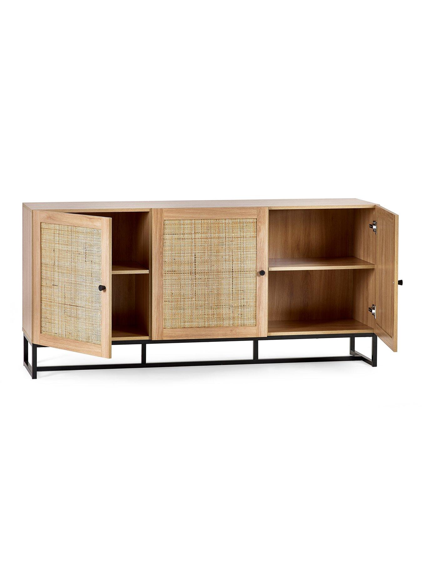 Image 4 of 5 of Julian Bowen Padstow 3 Door&nbsp;Sideboard - Oak