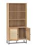  image of julian-bowen-padstow-tall-bookcase-oak