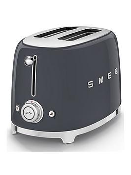 Smeg Tsf01 50??????S Retro Style 2 Slice Toaster, Extra Wide Slots, 3 Pre-Set Options, 950W