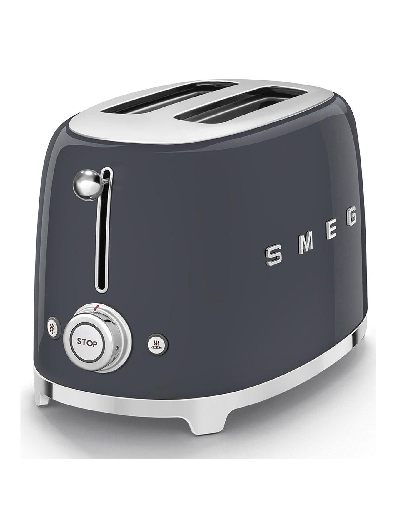 undefined TSF01 Retro Style 2 Slice Toaster, 950W - Slate Grey