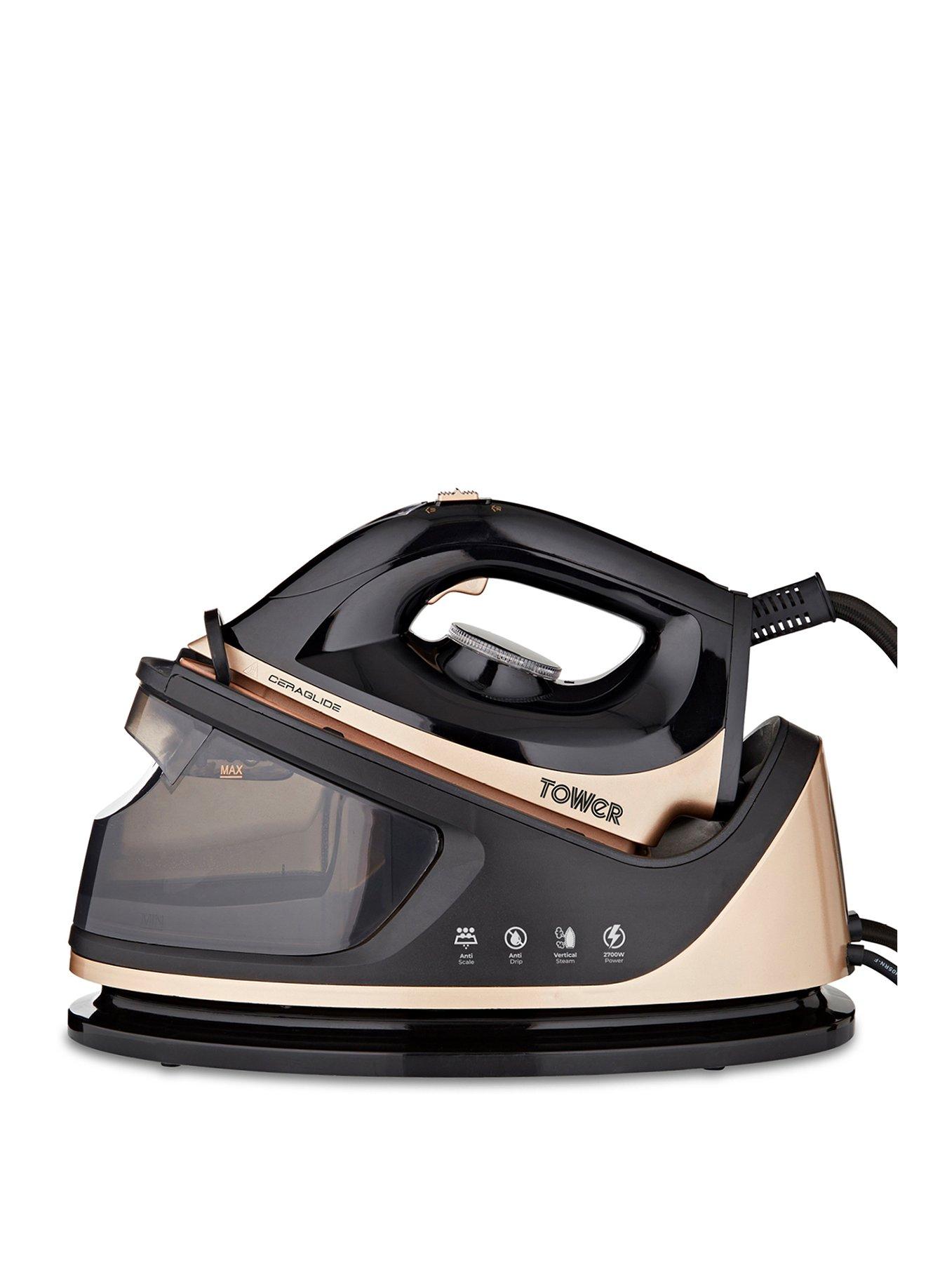 Image of Tower Ceraglide Steam Generator Iron 2700W - Black/Gold