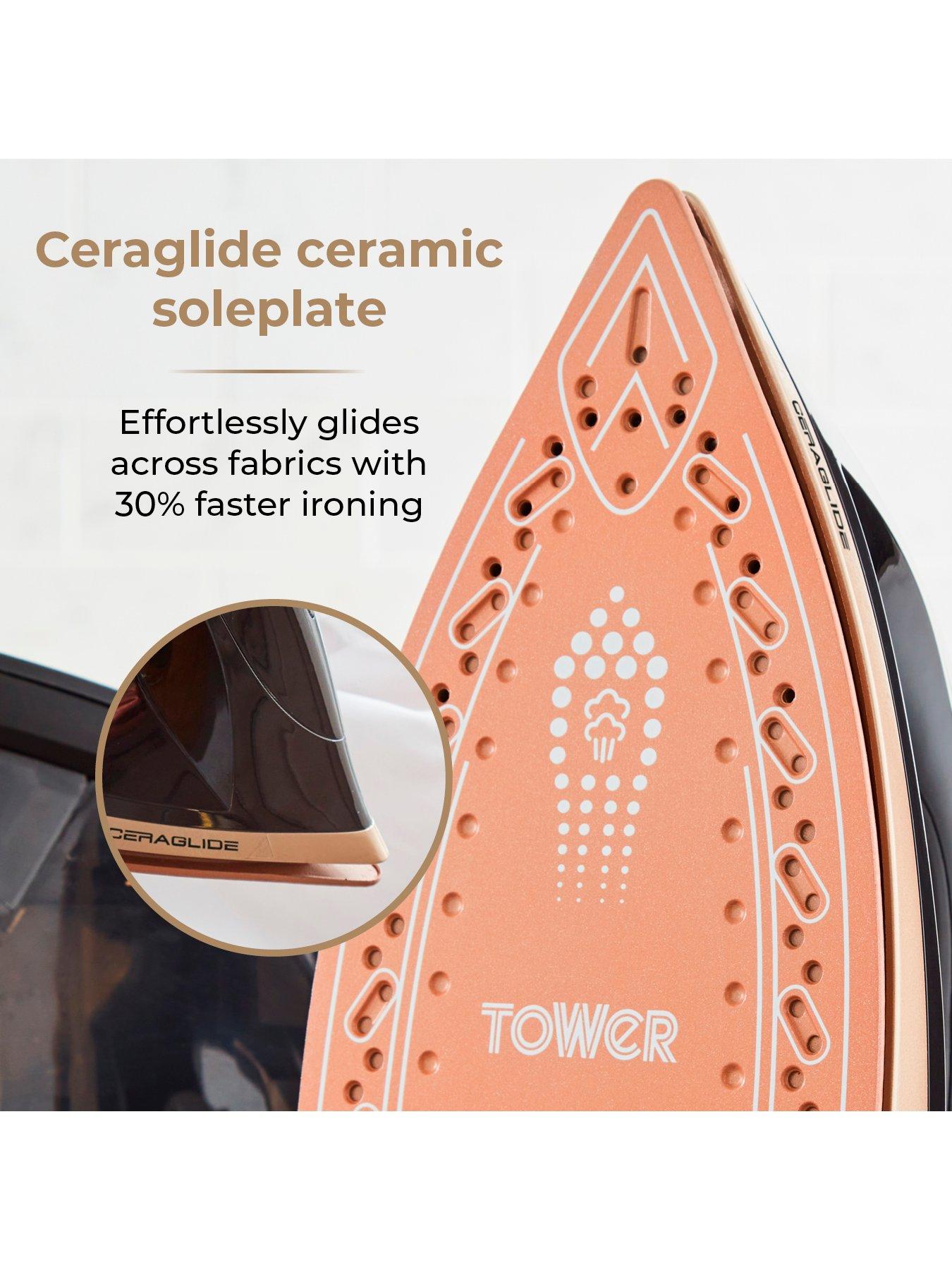 Image 5 of 6 of Tower Ceraglide&nbsp;Steam Generator Iron 2700W&nbsp;- Black/Gold