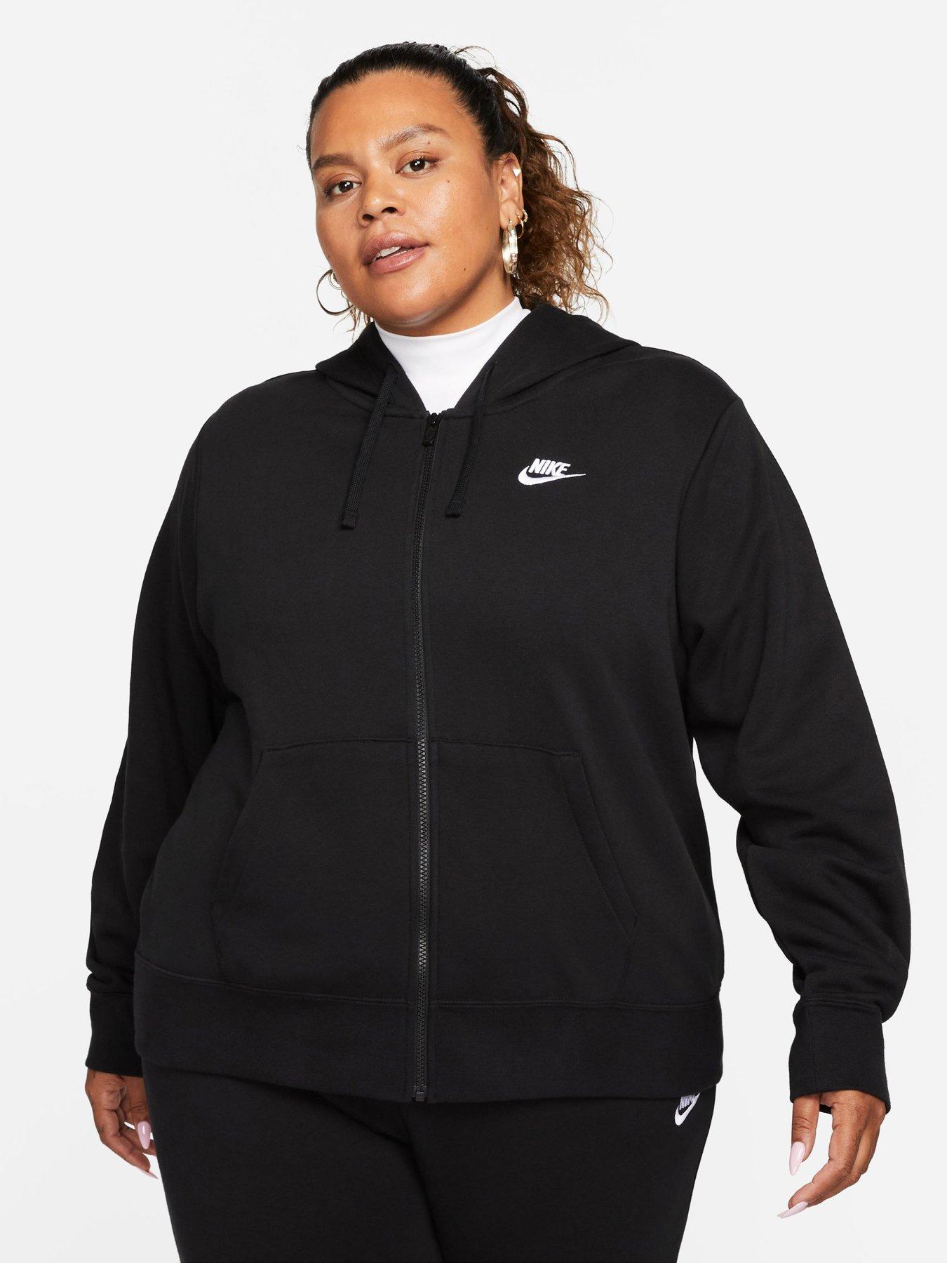 Nike Plus Size Active Sportswear Club Hooded Fleece Sweatshirt