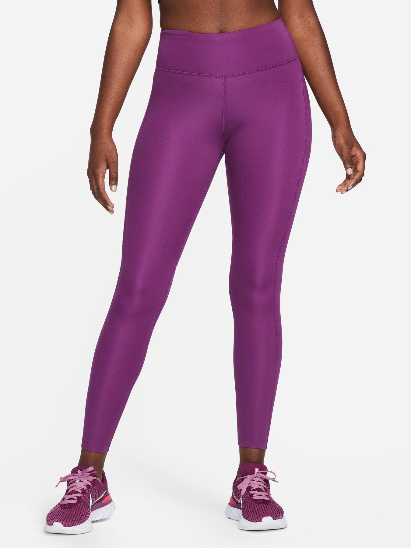 Champion C9 Purple Polyester Blend Stretch Leggings Women's