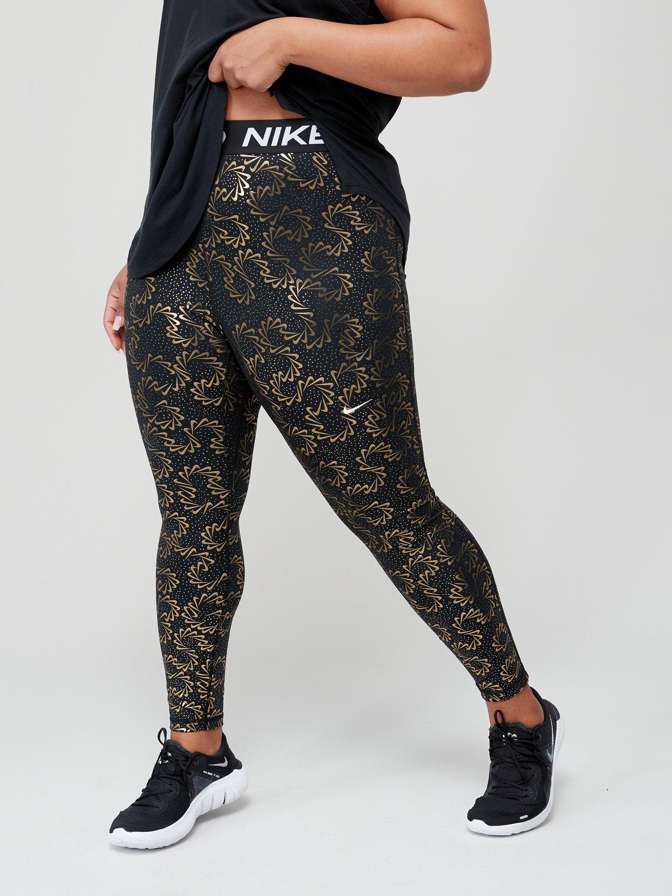 Nike black leopard print leggings online