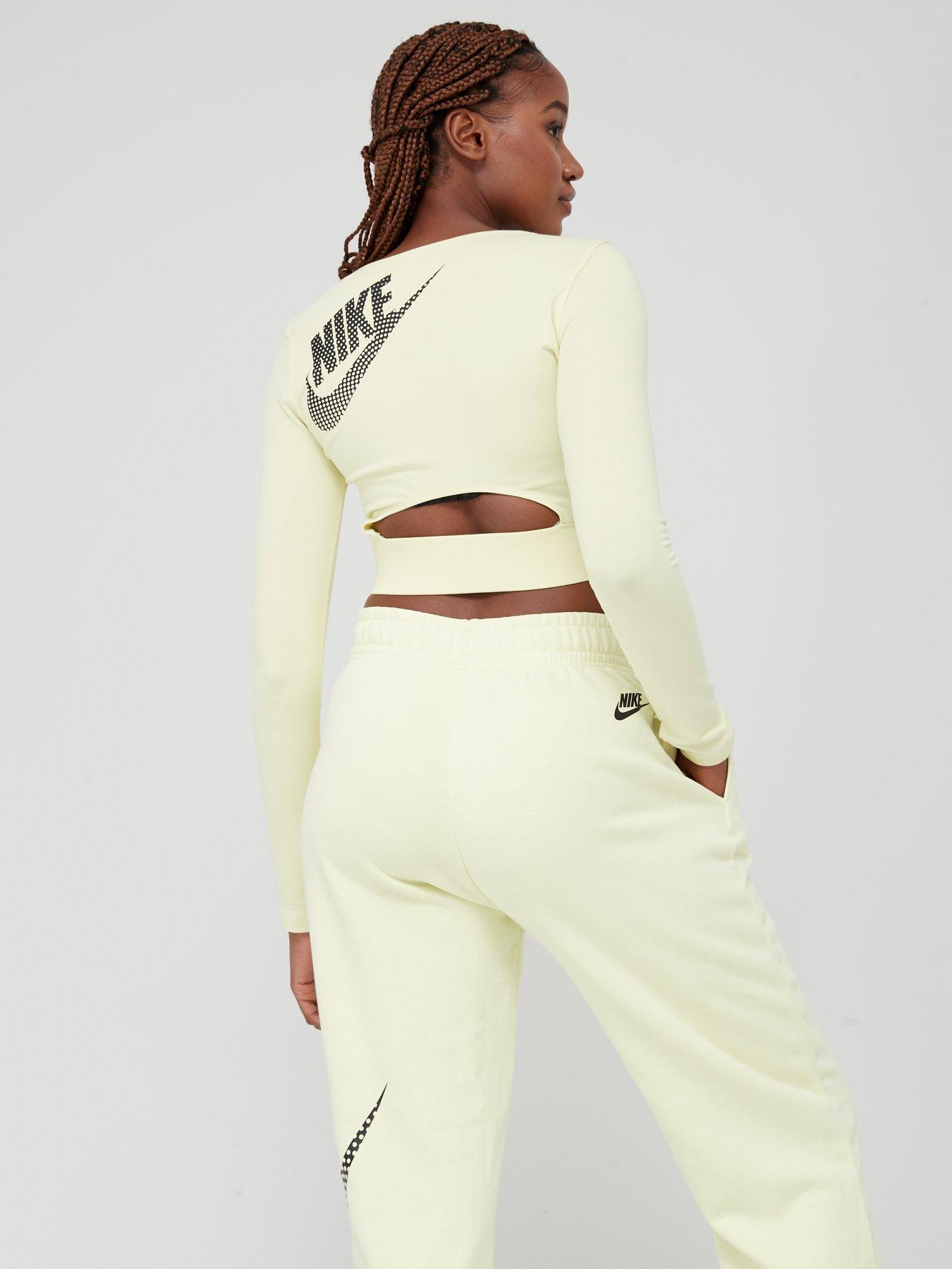 Nike crop on sale top long sleeve