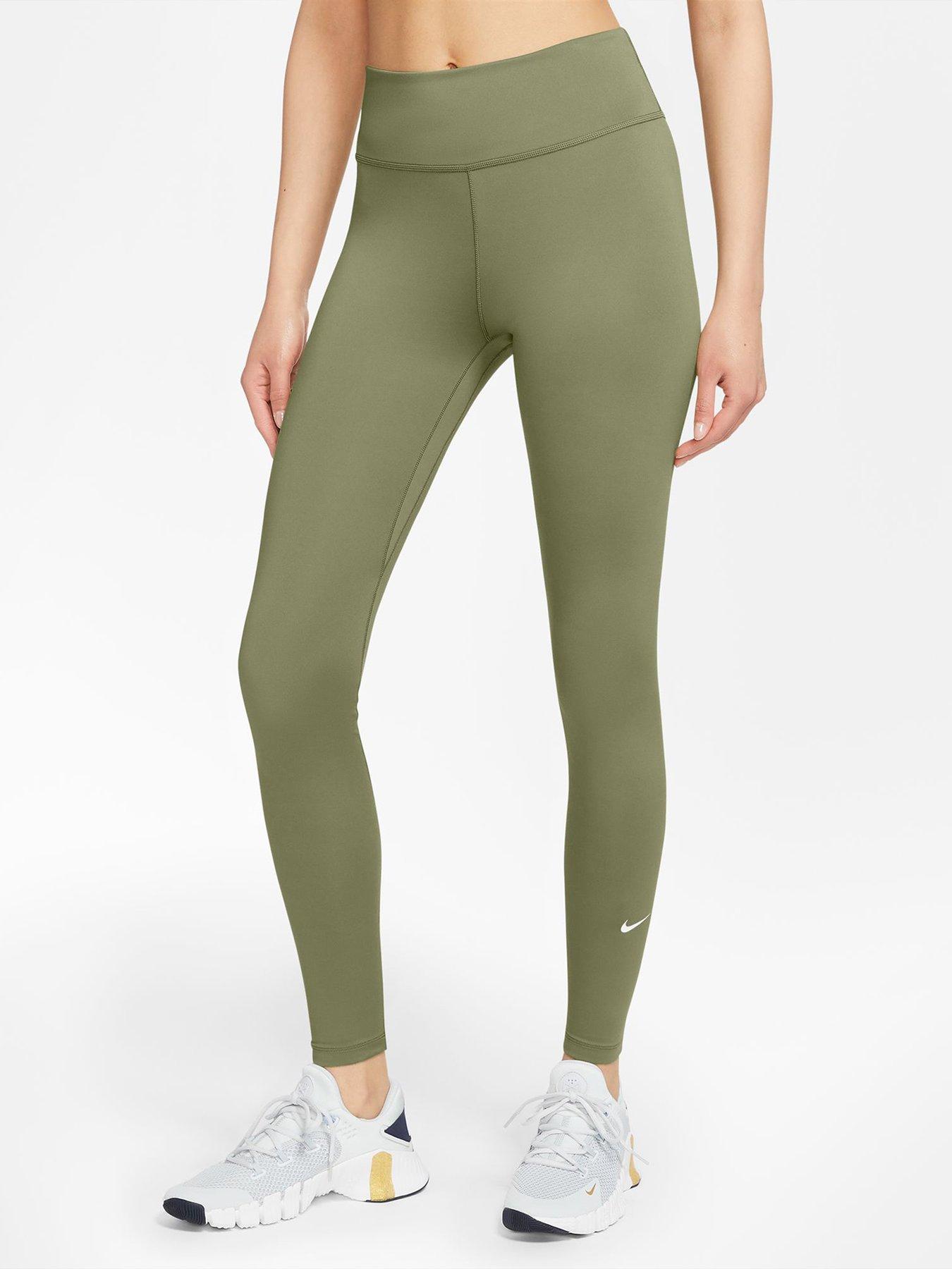 NIKE Nike Dri-FIT One Women's Mid-Rise Leggings, Sage green Women's  Leggings